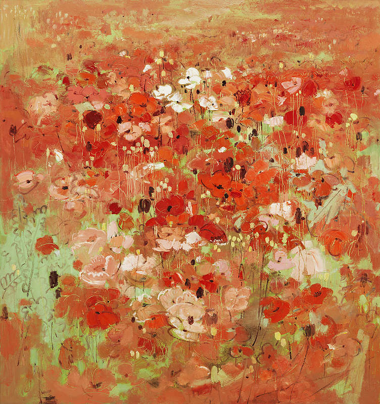 "刘大为艺术奖"获奖作品:油画 《医院-生命-鲜花》周继红