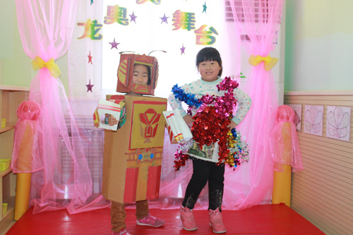 济南幼儿园环保时装秀 倡导低碳生活