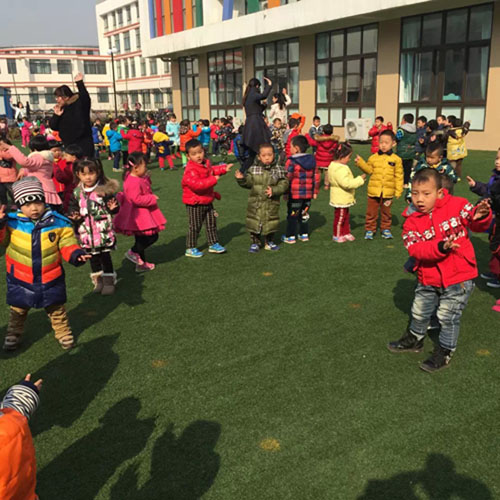 潍坊滨海经济开发区实验幼儿园举行快乐体操