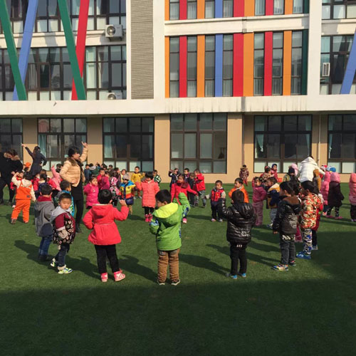 潍坊滨海经济开发区实验幼儿园举行快乐体操