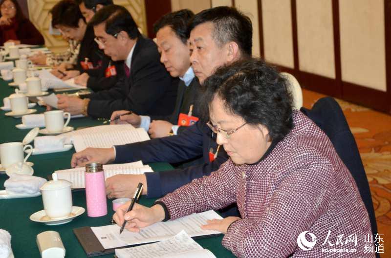山东省政协委员分组讨论第十一届山东省委员会