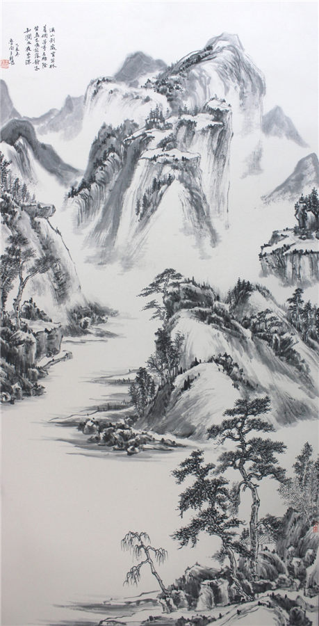 王召法国画山水作品清赏(图)