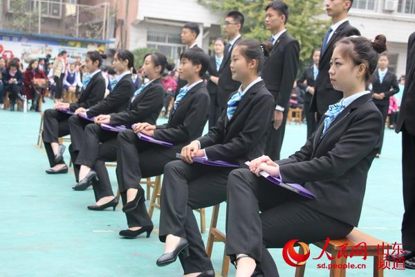 济南三职专举办2016年度礼仪教学达标考试活