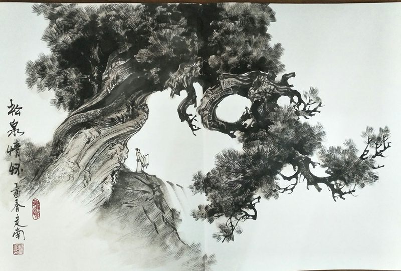 画家胡定南:醉于松柏筑"柏魂"
