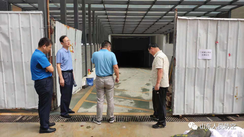 第六督導組在日照督導人防工程防汛工作