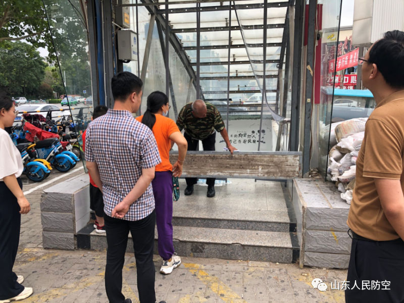 第三督導組在德州督導人防工程防汛工作