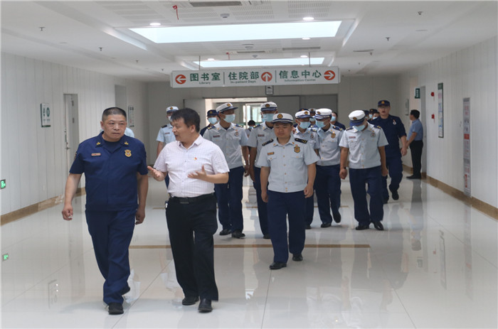 当地消防大队集体参观莒县人民医院