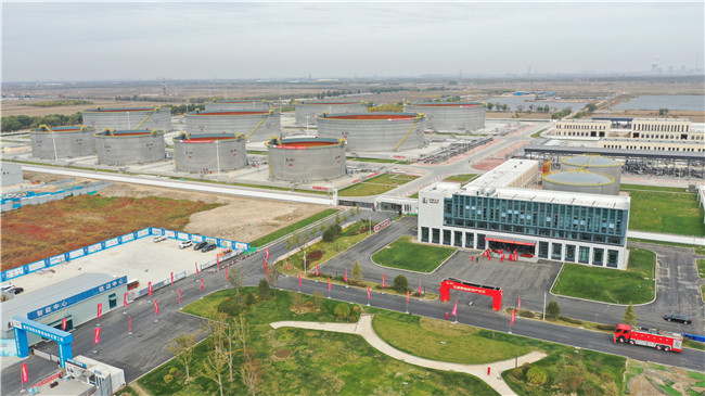 建成投产后的新东营原油库