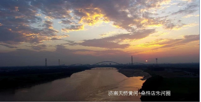 济南境内黄河沿岸的高空瞭望视频监控系统截图。济南铁塔供图