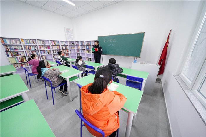 爱心课堂。山东消防供图