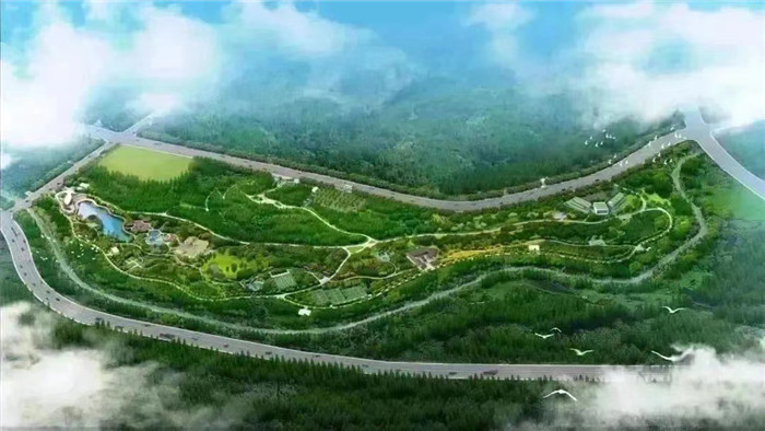 市中区兴隆公园绿道。效果图