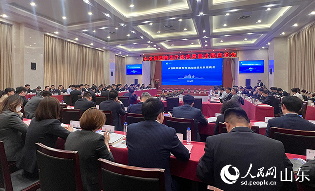 水发集团转型升级高质量发展座谈会。人民网 刘祺摄