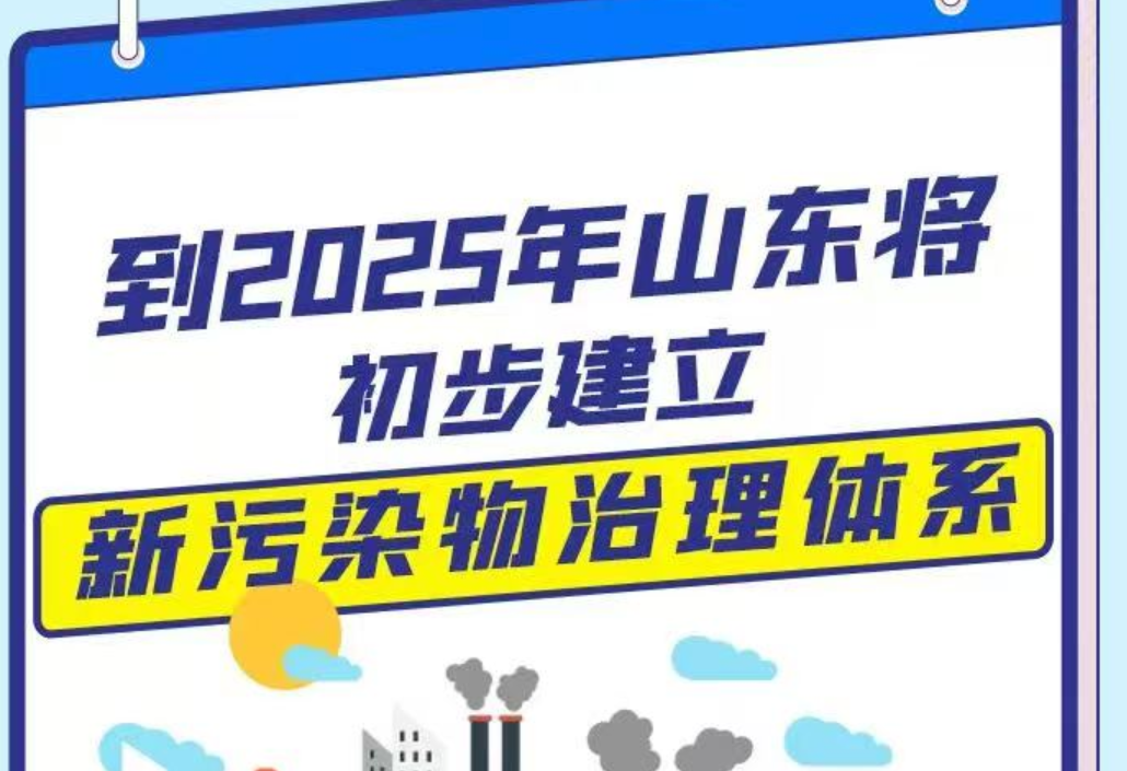 一图读懂 | 到2025年山东将初步建立新污染物治理体系