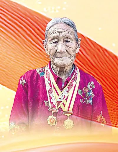 抗戰老兵景寶梅。楊明欣攝