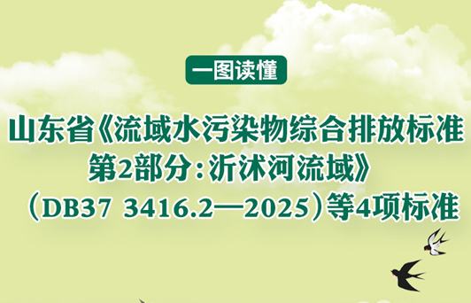 一图读懂 |山东省《流域水污染物综合排放标准 第2部分:沂沭河流域》（DB37 3416.2—2025）等4项标准