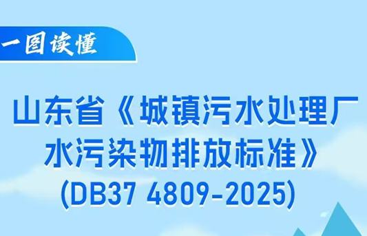 一图读懂 |山东省《城镇污水处理厂水污染物排放标准》（DB37 4809—2025）