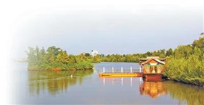 黃昏時分的馬頰河一角。張玉瑩攝