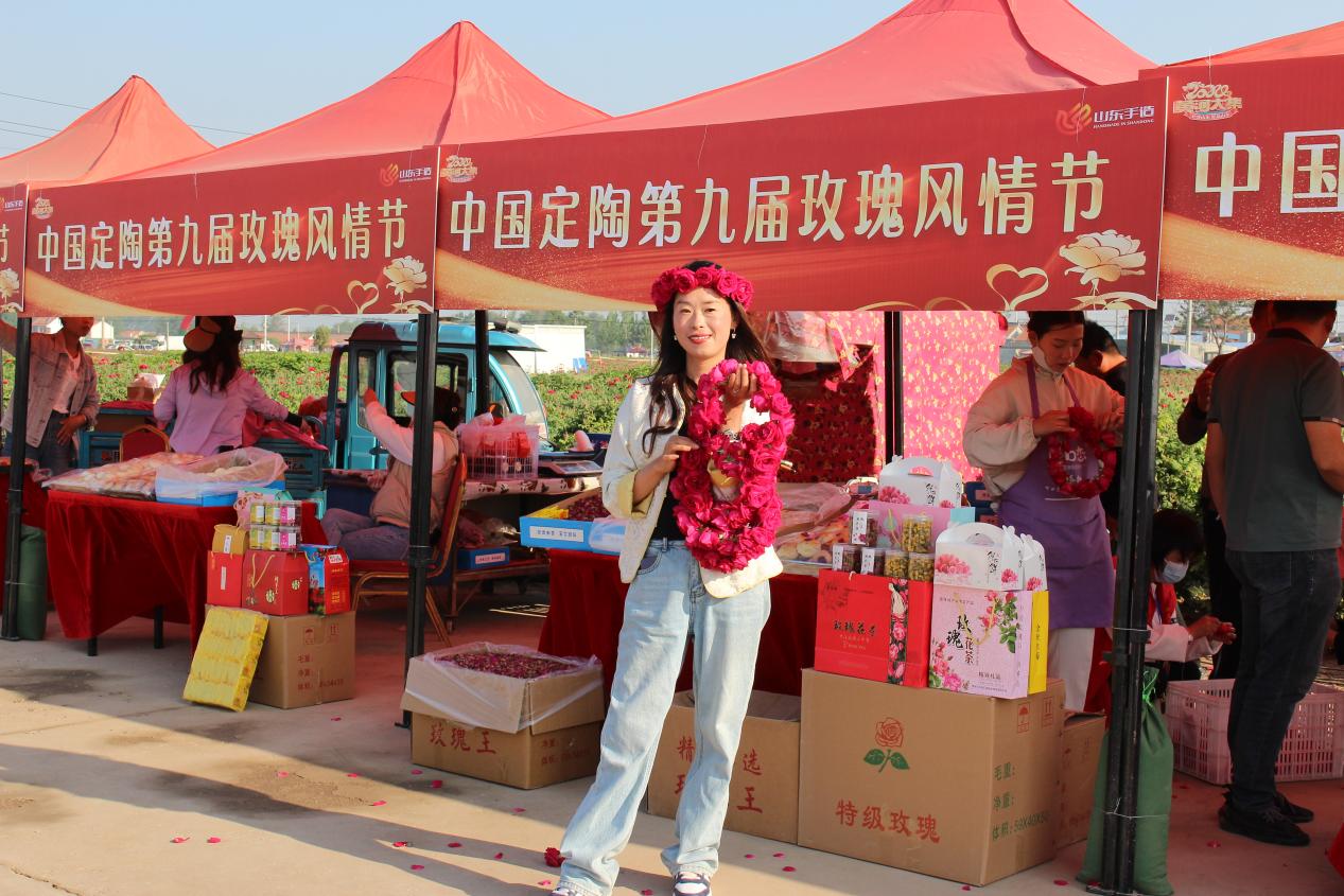玫瑰节串起乡村旅游路线。菏泽市定陶区委宣传部供图
