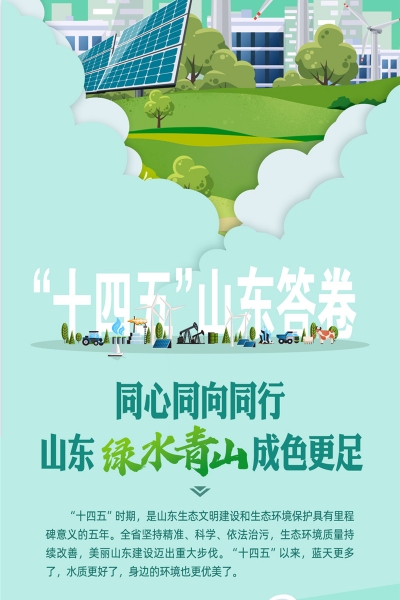 “十四五”·山东答卷｜同心同向同行  山东“绿水青山”成色更足