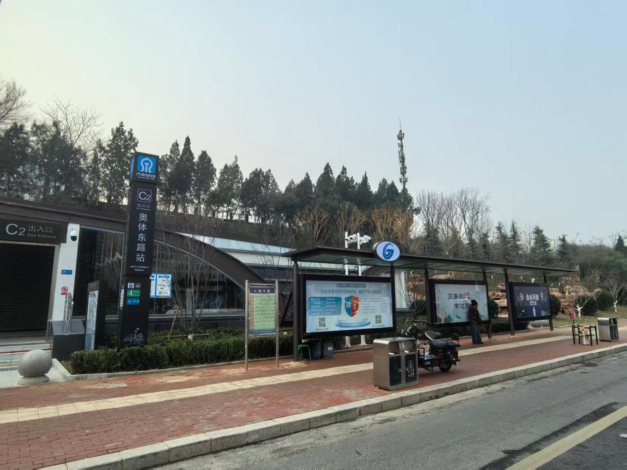 升级后的地铁、公交换乘站点。 济南公共交通集团供图