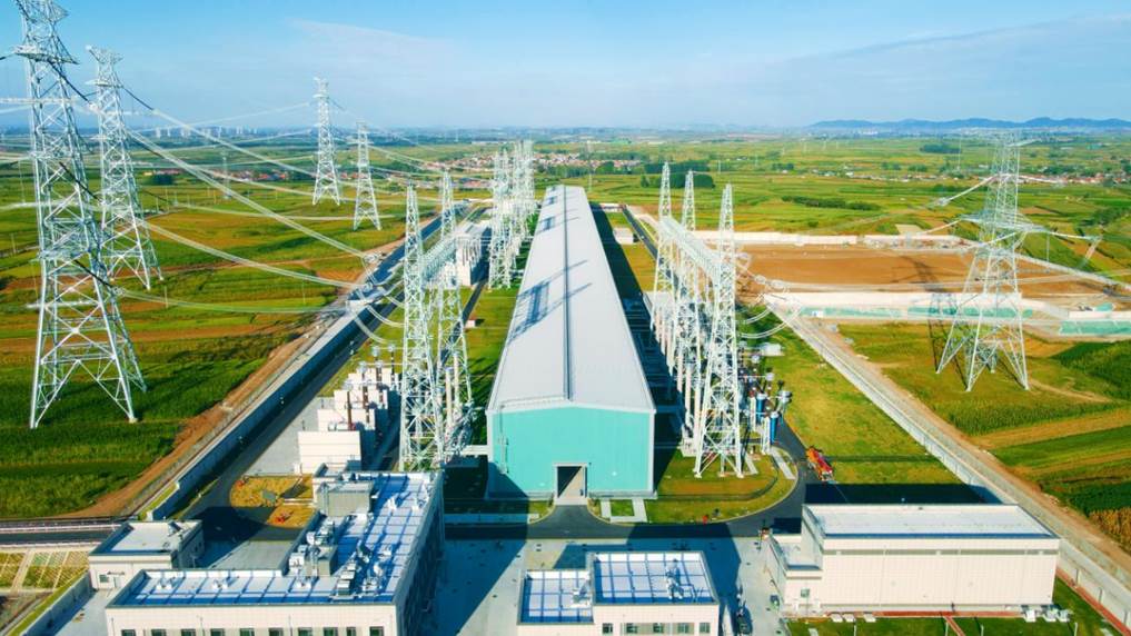 海陽西1000千伏開關站新建工程。王暢 攝