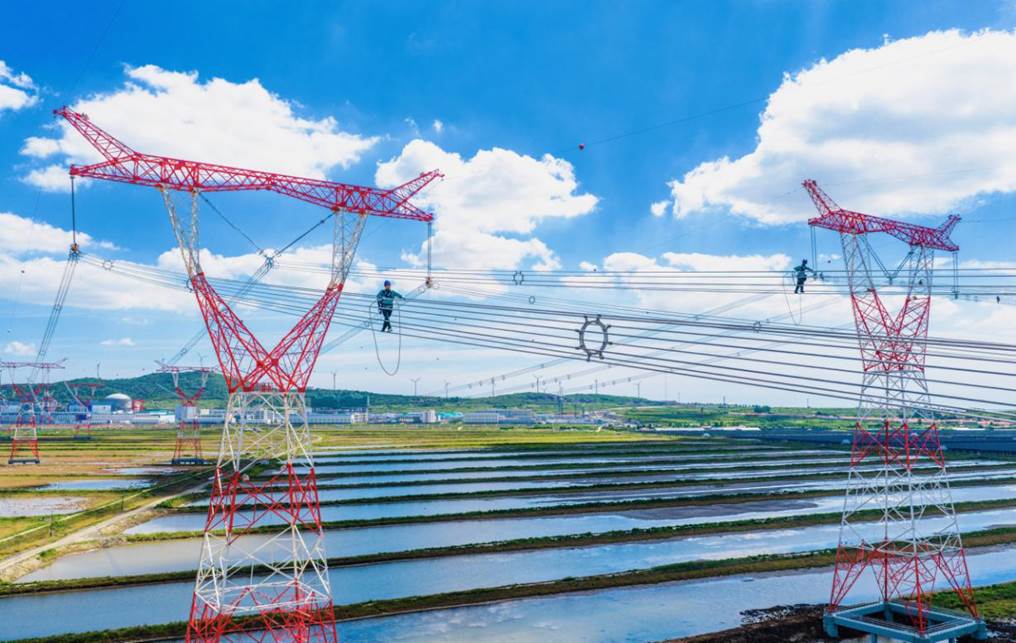 國網山東電力工作人員開展煙威特高壓工程線路驗收工作。王黎 攝