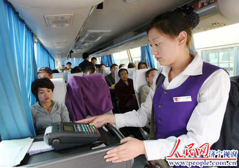济宁交运中途上下客公营车辆全部安装使用车载