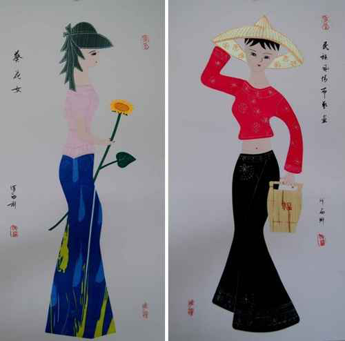 布贴画作品1