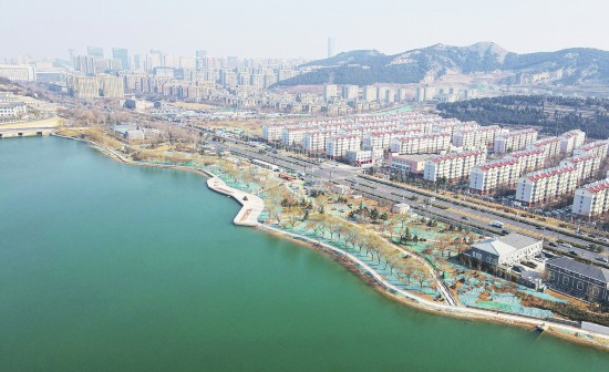 濟南龍鼎大道沿線打造濱水公園